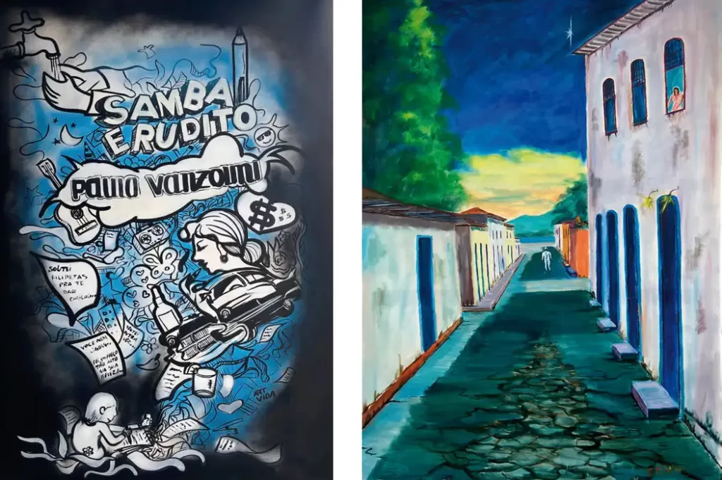 exposição de grafite no Mercadão